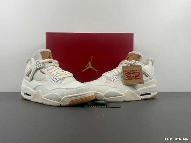 Bmlin shoes Levi's 'White' Air AO2571-100 4 Jordan x 0723